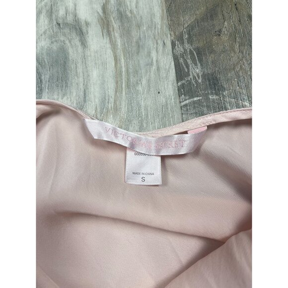 VTG Victorias Secret Silk Slip Long Nightgown Small Cowl Neck Tie Back Lingerie - Picture 4 of 6